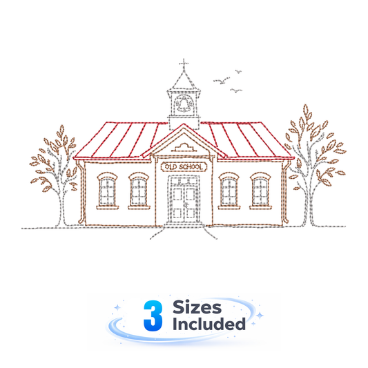 Minimalist School - Embroidery Design