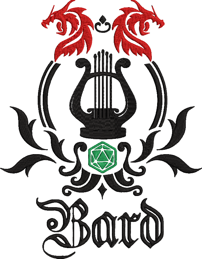 Bard RPG Class Emblem Design