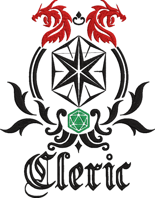 Cleric RPG Class Emblem Design