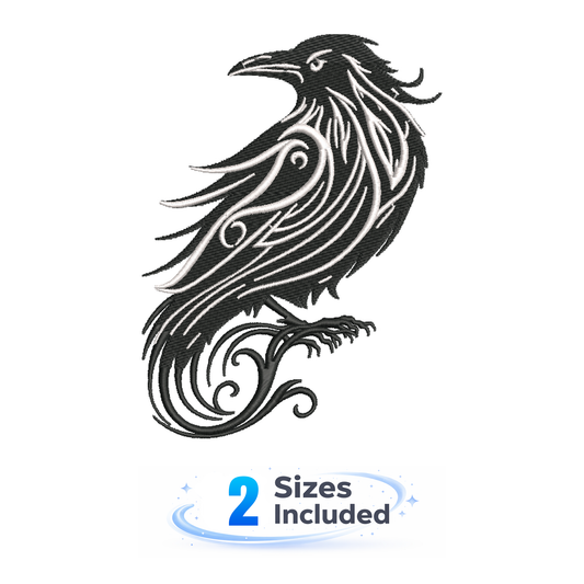 Raven - Embroidery Design