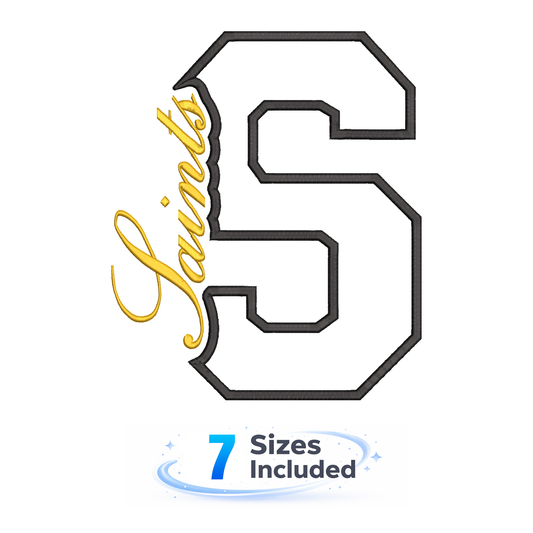 Saints Cutout S - Embroidery Design