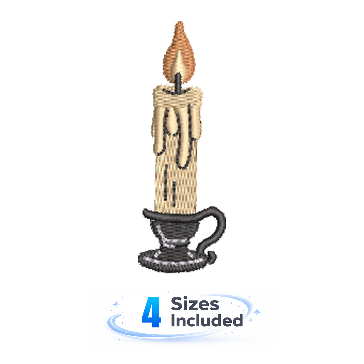 Salem Style - Candle - Embroidery Design
