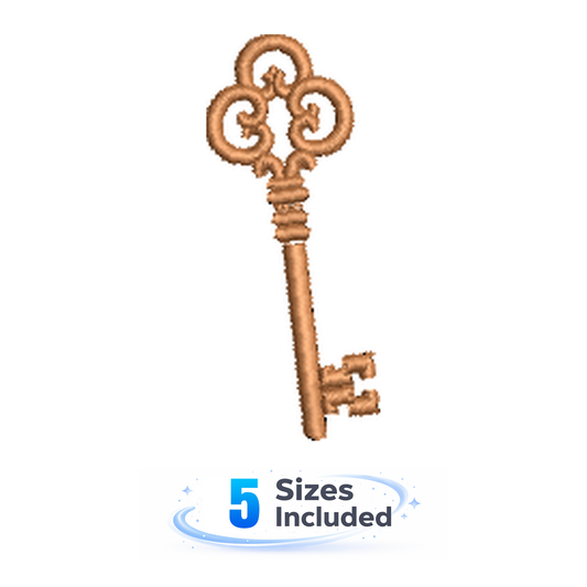 Salem Style - Key - Embroidery Design