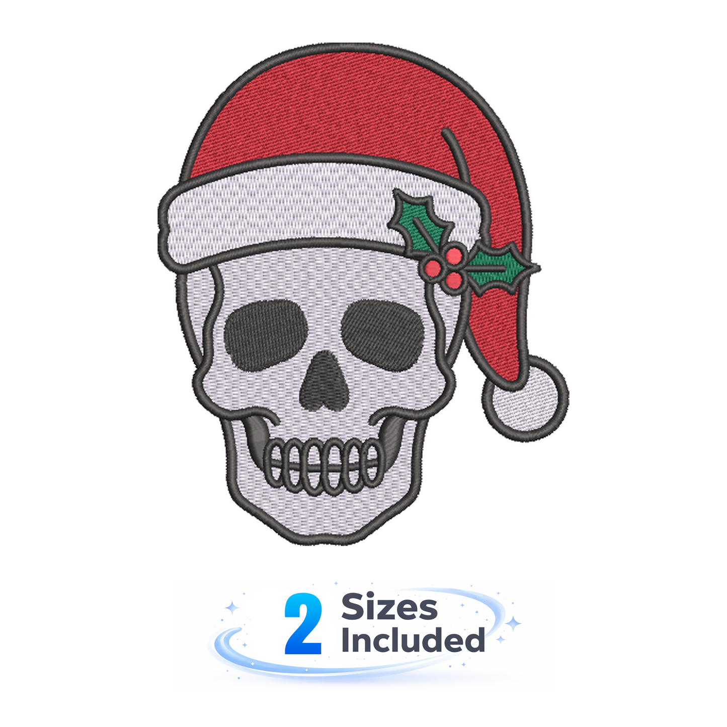 Santa Skull - Embroidery Design