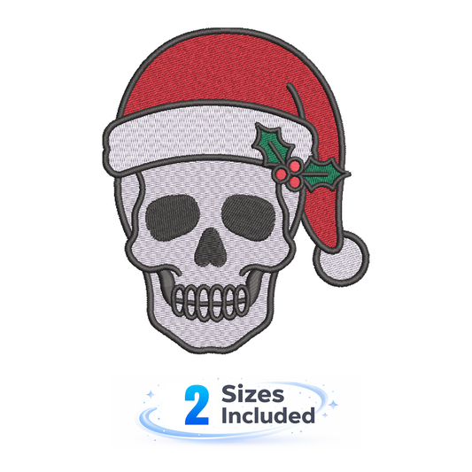 Santa Skull - Embroidery Design