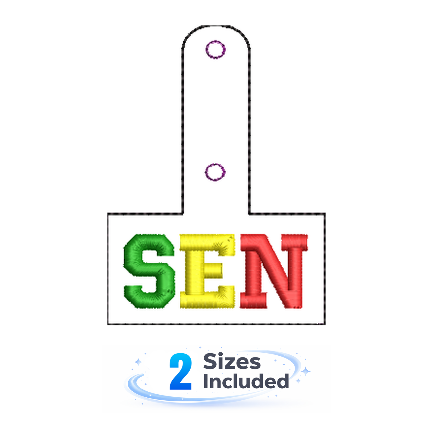 Senegal Keyfob - Embroidery Design