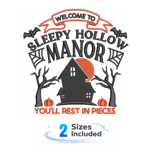 Sleepy Hollow Manor - Embroidery Design