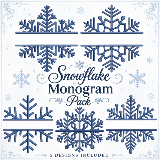Snowflake Monogram Pack