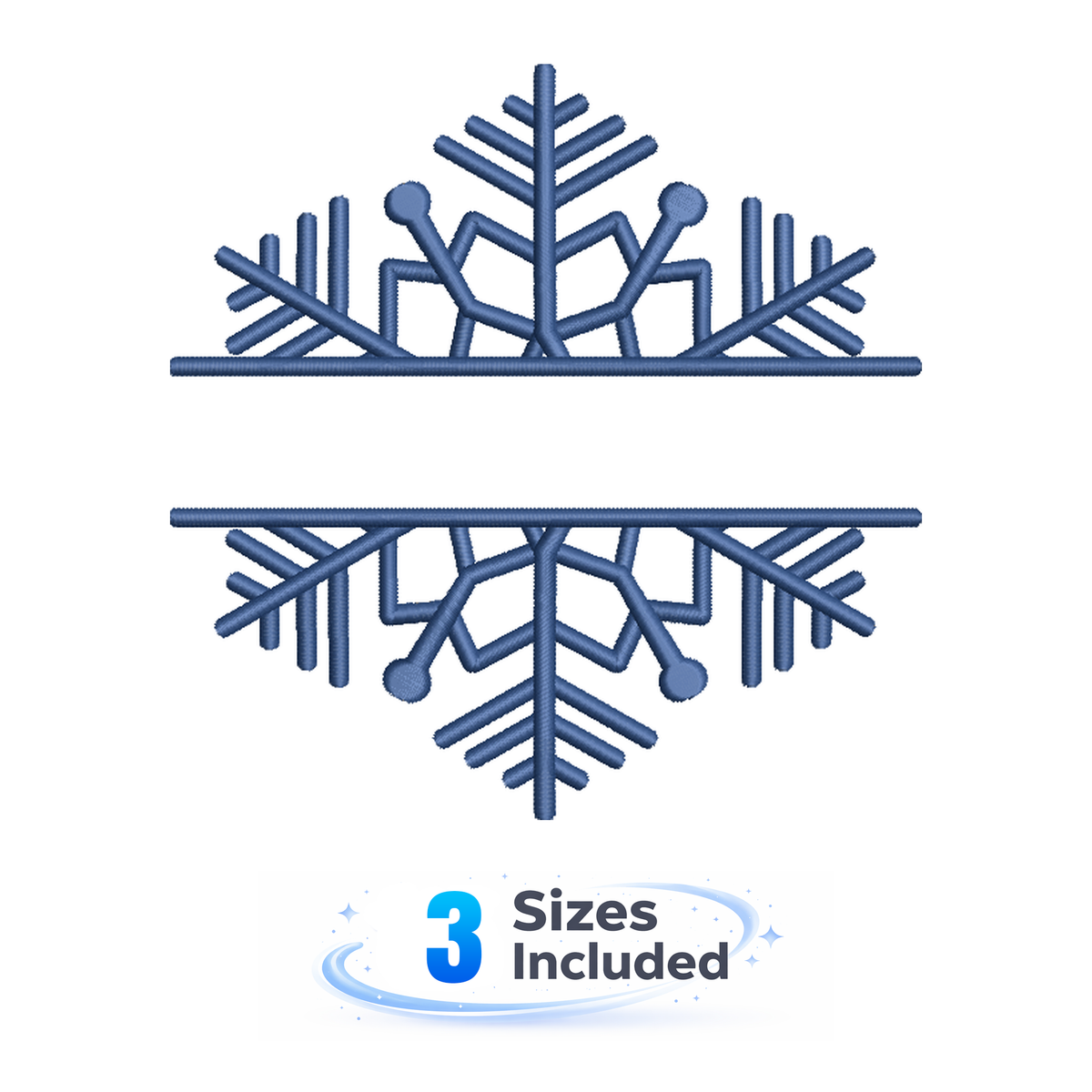 Snowflake Monogram Pack – Effortless Embroidery