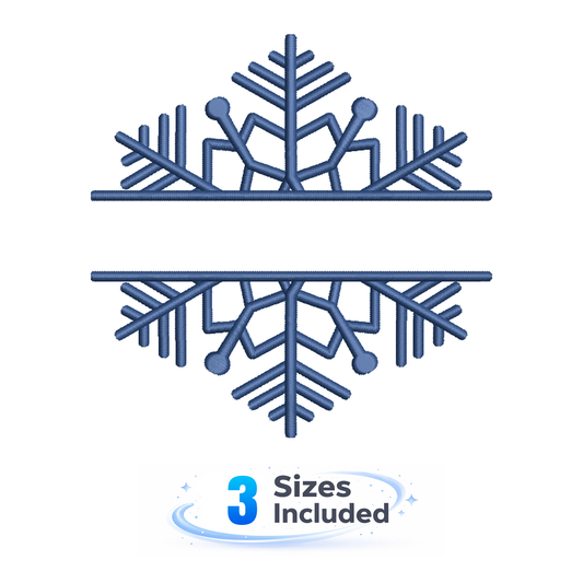 Snowflake Monogram 2 - Embroidery Design