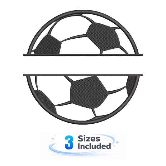Soccer Monogram - Embroidery Design