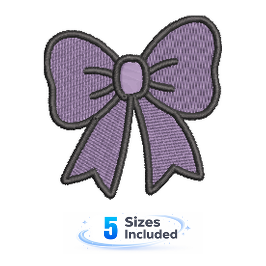 Spooky Cute - Bow - Embroidery Design