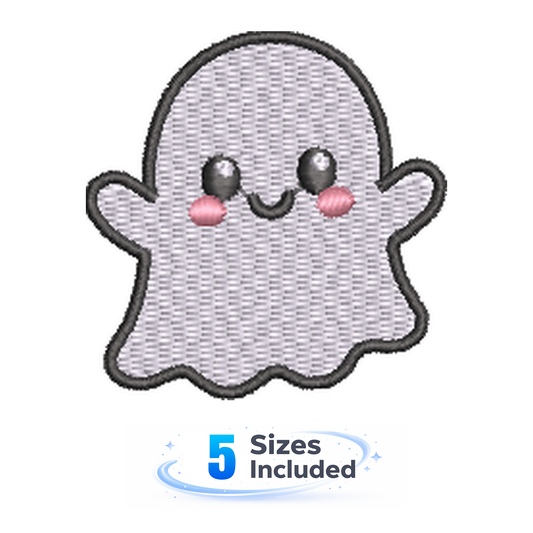 Spooky Cute - Ghost - Embroidery Design