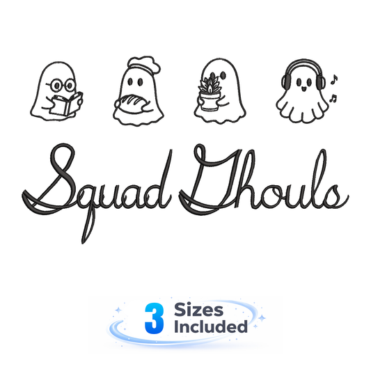 Squad Ghouls - Embroidery Design