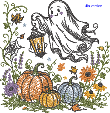 Storybook Autumn Tales - Ghost - Embroidery Design