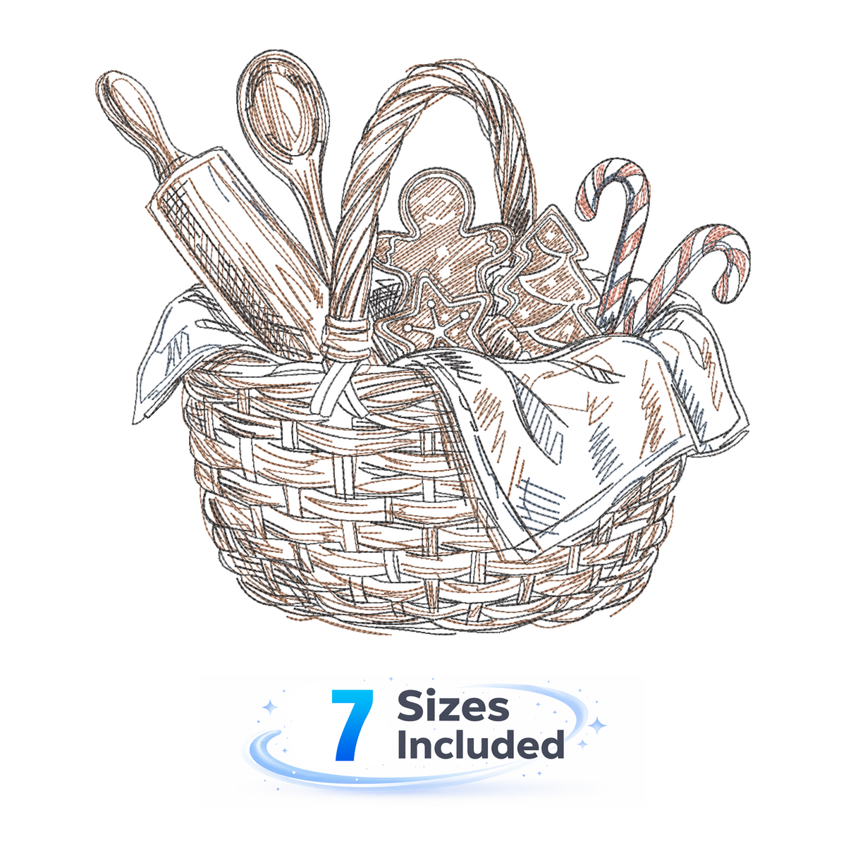 Storybook Christmas Kitchen - Set of 10 Machine Embroidery Designs