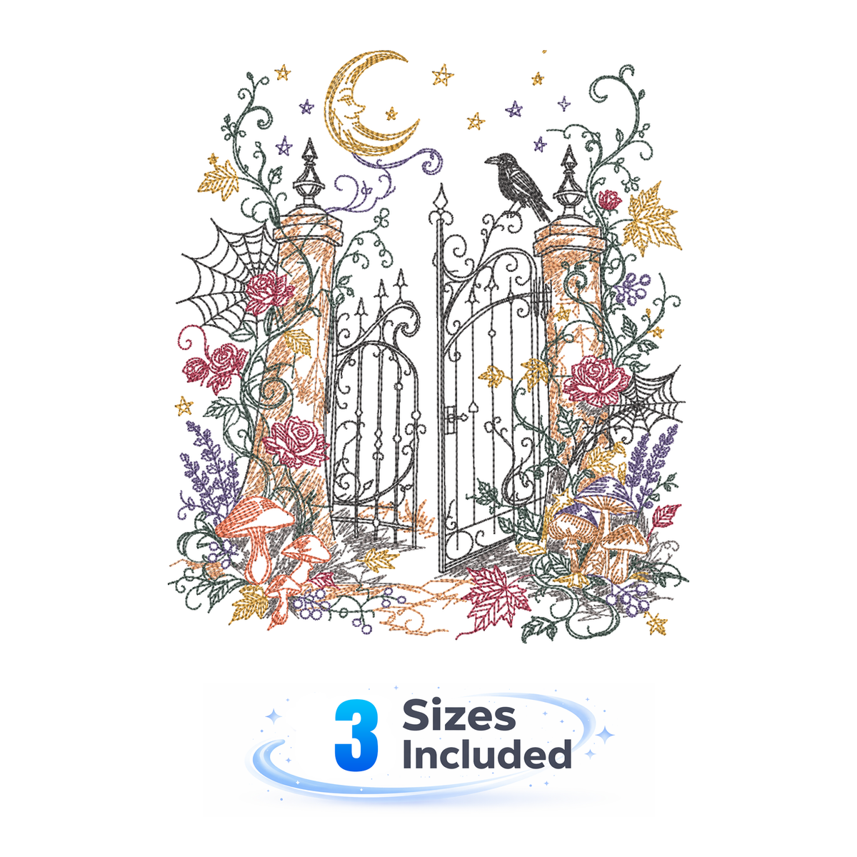 Storybook Halloween - Gate - Embroidery Design
