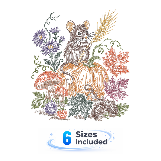 Storybook Mouse - Embroidery Design