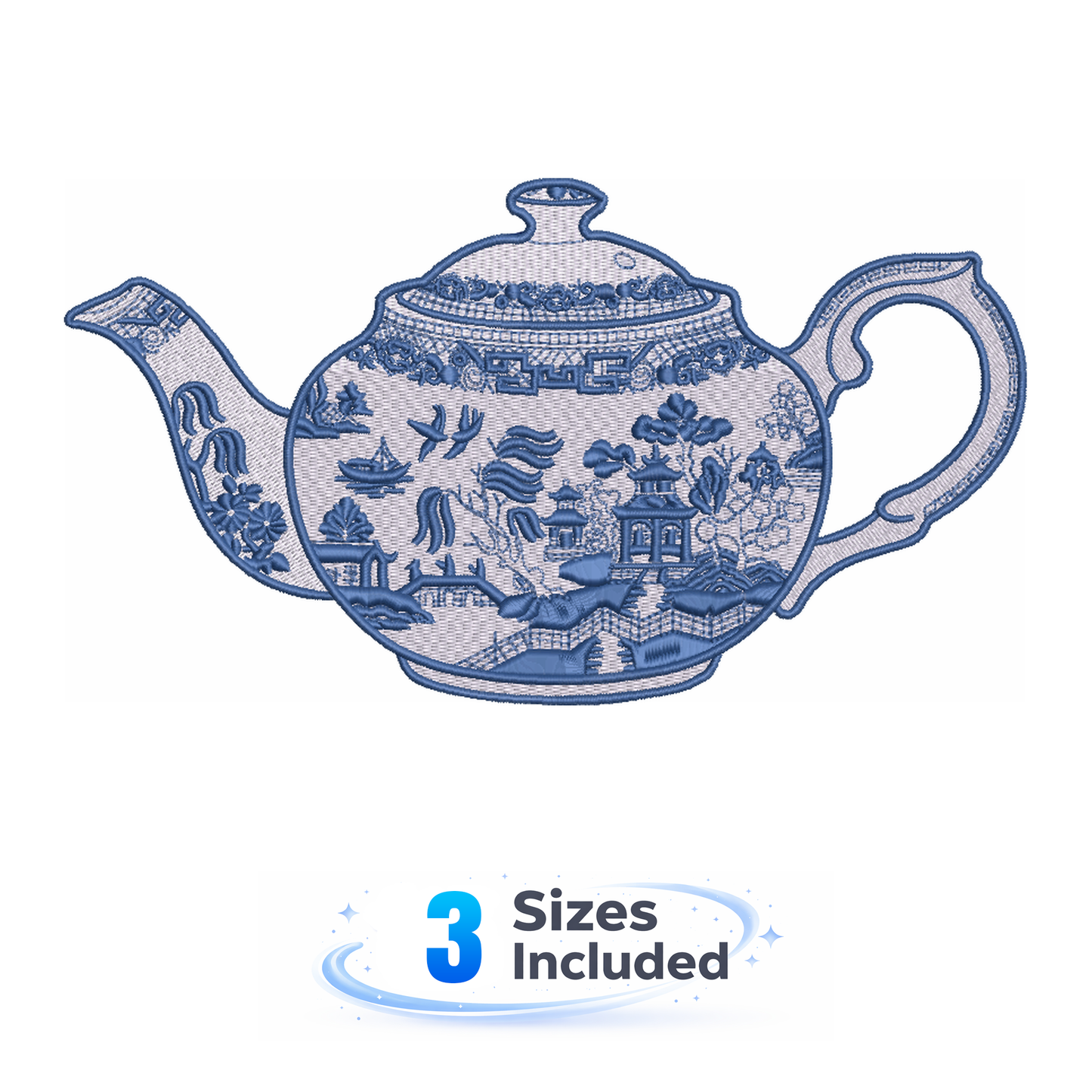Tea Pot - Embroidery Design
