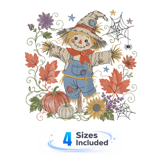 Traditional Scarecrow - Embroidery Design